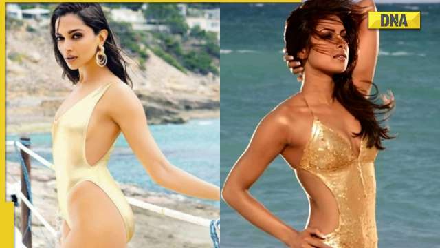 Netizens compare Deepika Padukone’s golden monokini in Besharam Rang to Priyanka Chopra’s Dostana look